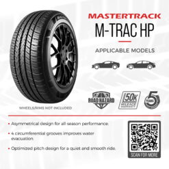 Mastertrack M-TRAC HP Performance 235/55R19 101V High Performance All Season Passenger Tire 235/55/19 (Tire Only)
