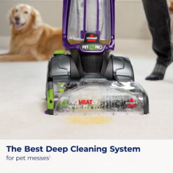 BISSELL ProHeat 2X Revolution Pet Pro Upright Deep Cleaner, for Carpets and Upholstery, TurboStrength Motor Technology, 3 Cleaning Modes, Heatwave Technology, 3586, Purple