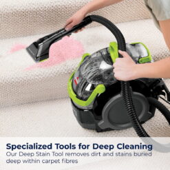 BISSELL Little Green Pro Portable Deep Cleaner, for Carpet, Upholstery, and Auto, Compact, Superior Suction, Professional Cleaning, StainProtect Technology, 2505
