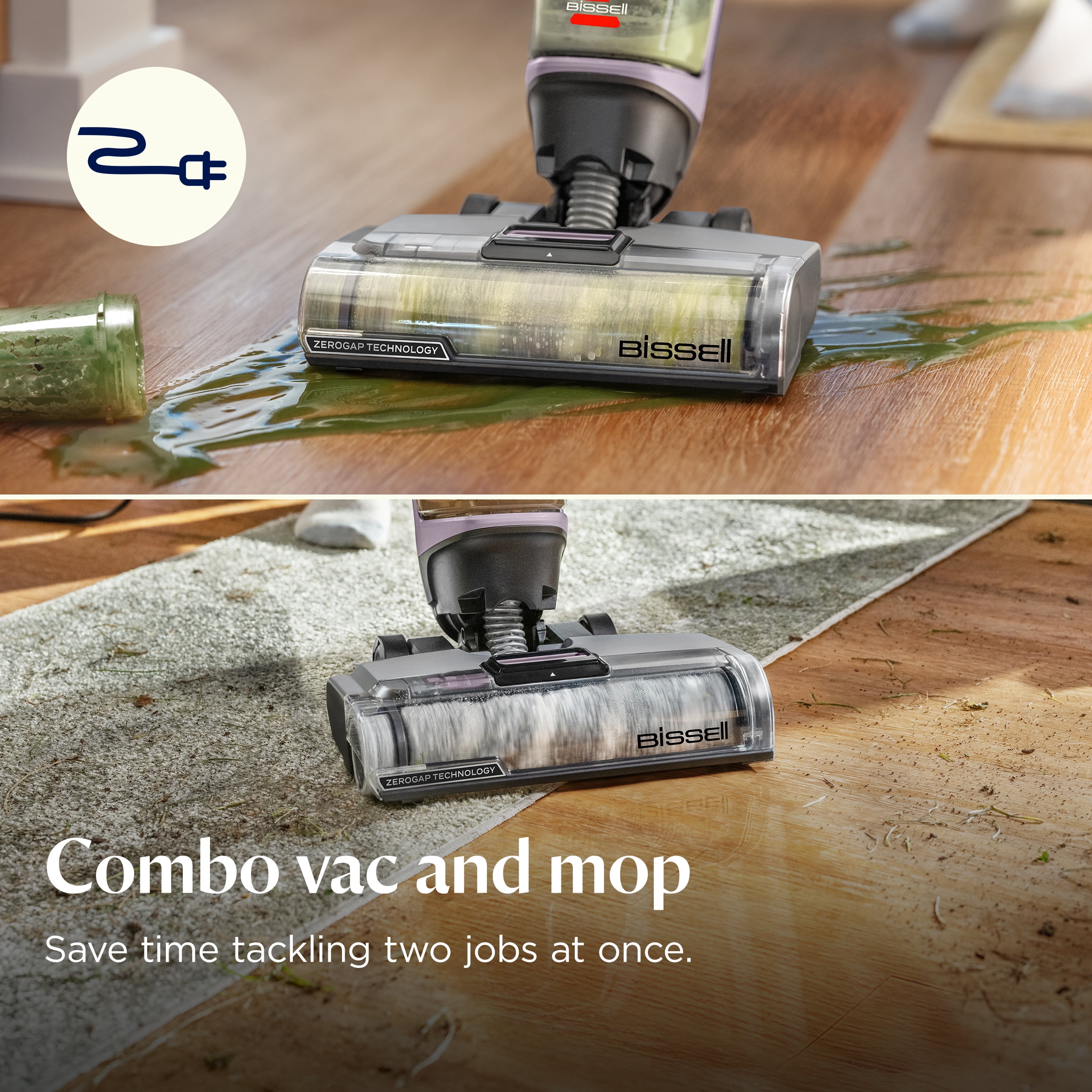 BISSELL CrossWave Edge, Corded, Multi Surface Hard Floor Cleaner Wet Dry Vacuum with Zero-Gap Edge Cleaning Technology, Self Cleaning Cycle, Pet Multi-Surface + Febreze Trial Formula, 4157