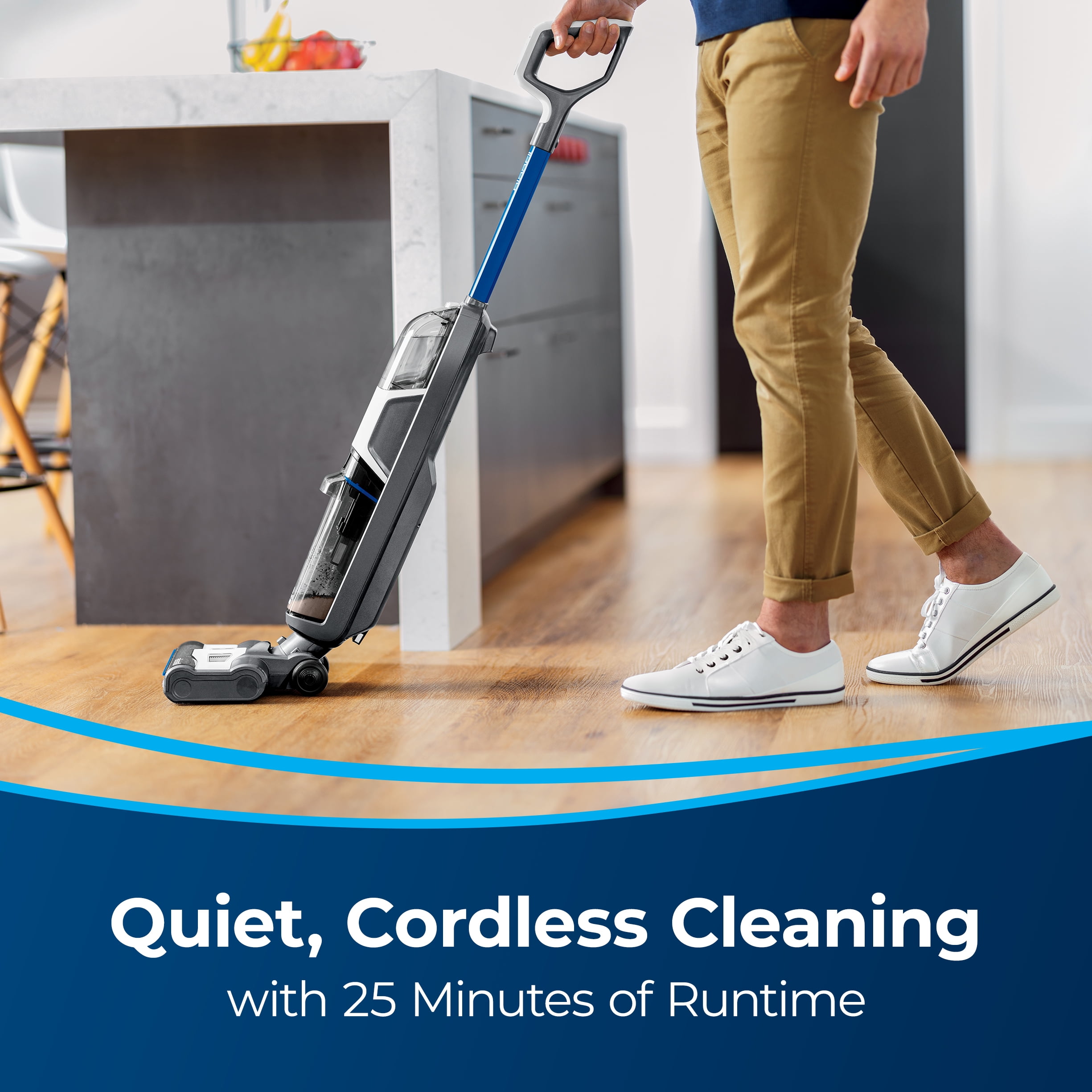 Bissell Crosswave HF3 Cordless Wet/Dry Vacuum Cleaner and Mop, Multi-Surface and Hardwood Floor Cleaner, 3654