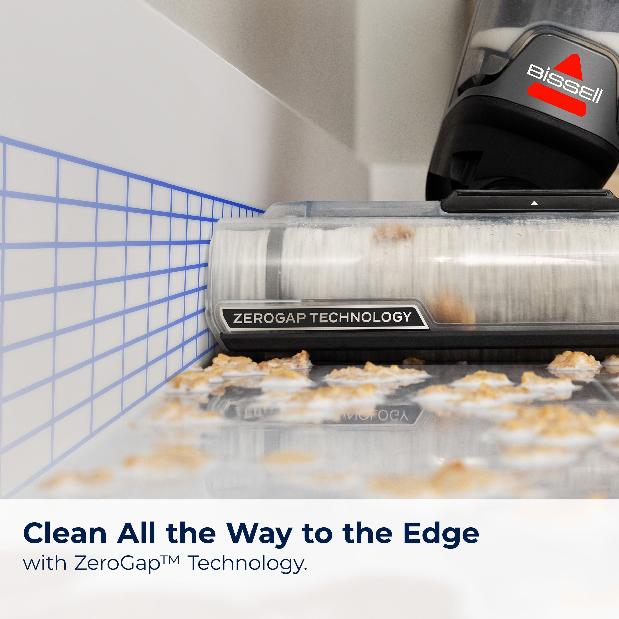 BISSELL CrossWave OmniEdge, Cordless, Wet Dry Vacuum, for Tile, Sealed Wood Floors, Laminate, and Area Rugs, Zero Gap Technology, Easy Cleaning, Two Tank Technology, 4125W