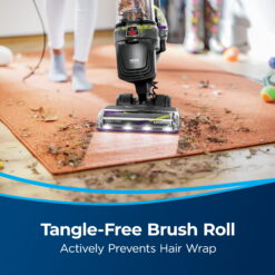 BISSELL Upright Vacuum, PowerLifter Allergen Pet Rewind, Pet Friendly , Bagless, HEPA filter, with Tangle Free Brush Roll, Swivel Steering and LED Headlights, 3404, Black