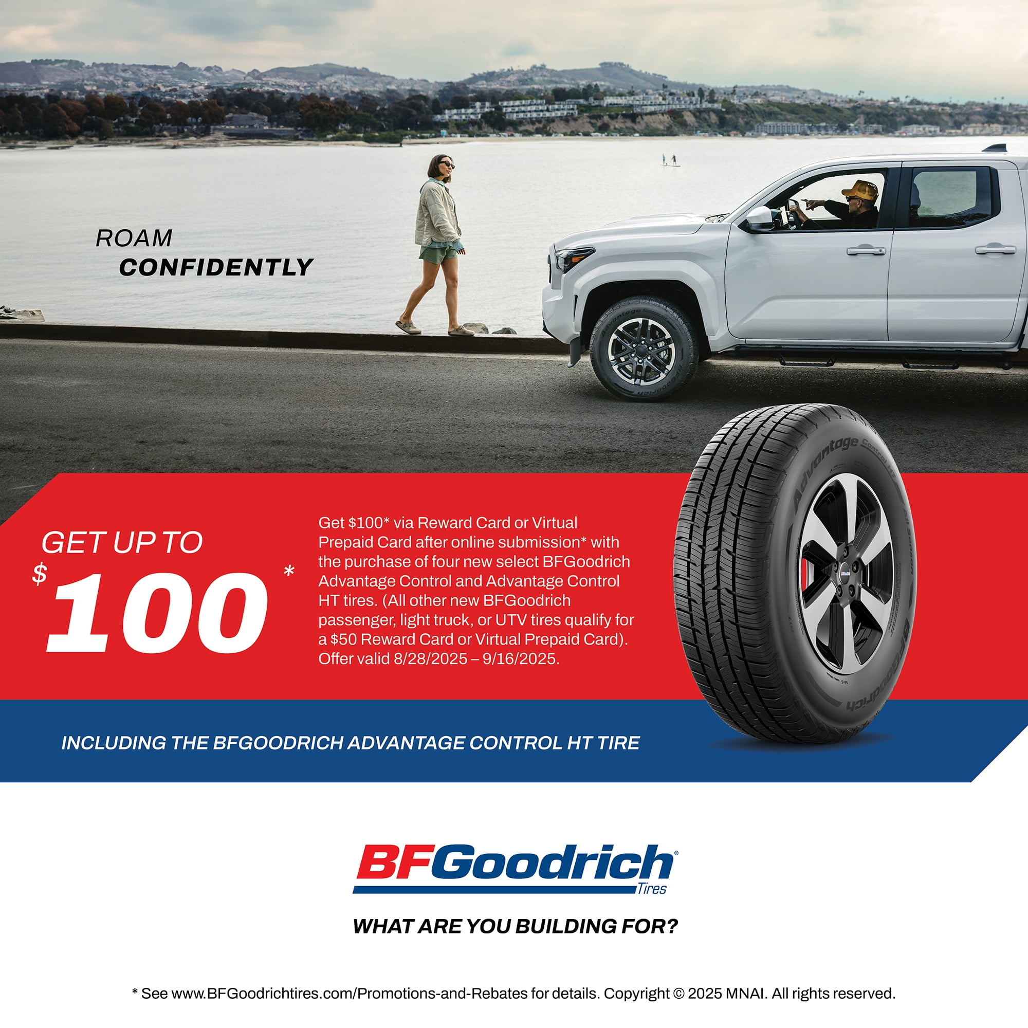 BFGoodrich Advantage T/A Sport LT All-Season 285/45R22/XL 114H Tire