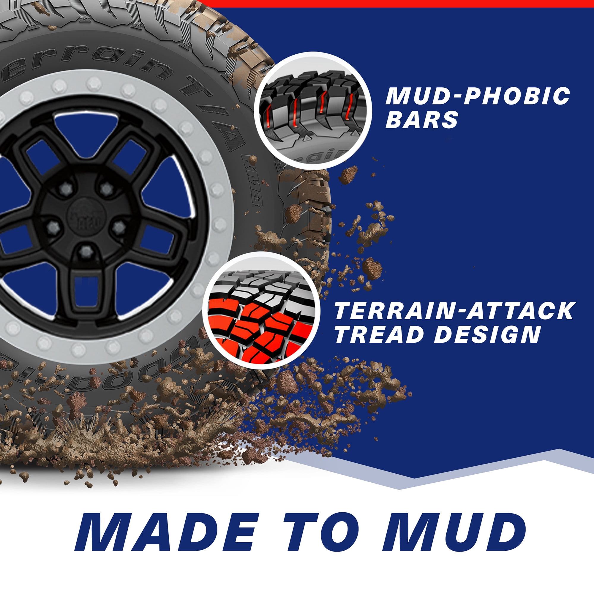 BFGoodrich Mud-Terrain T/A KM3 All-Season 35x12.50R15/C 113Q Tire