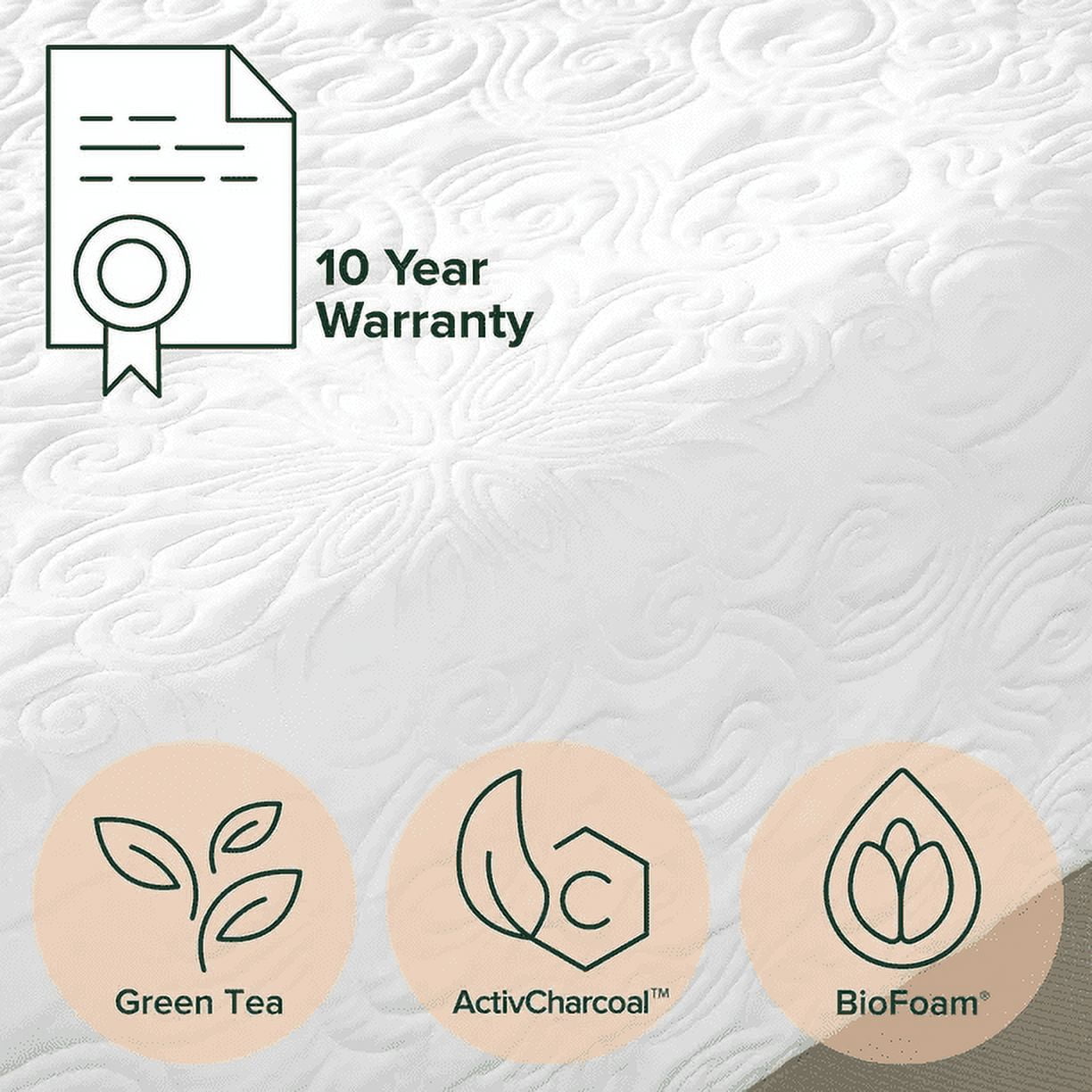 Zinus Spa Sensations Serenity 12" Memory Foam Mattress, Twin