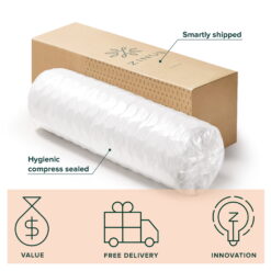 Zinus Support Plus 12" Full Euro Top Medium Hybrid Mattress with Comfort Foam and Pocket Springs