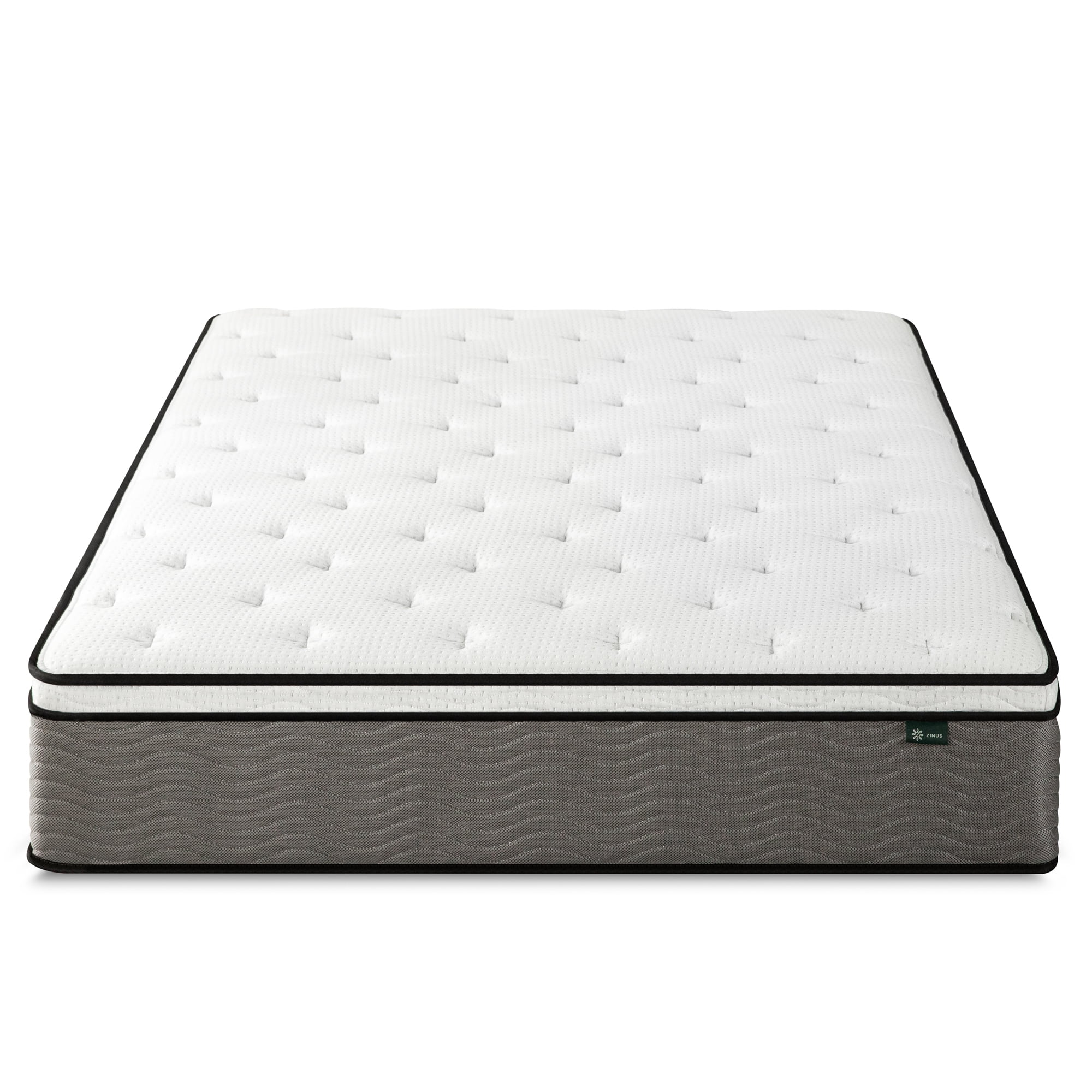 Zinus Support Plus 12" Full Euro Top Medium Hybrid Mattress with Comfort Foam and Pocket Springs