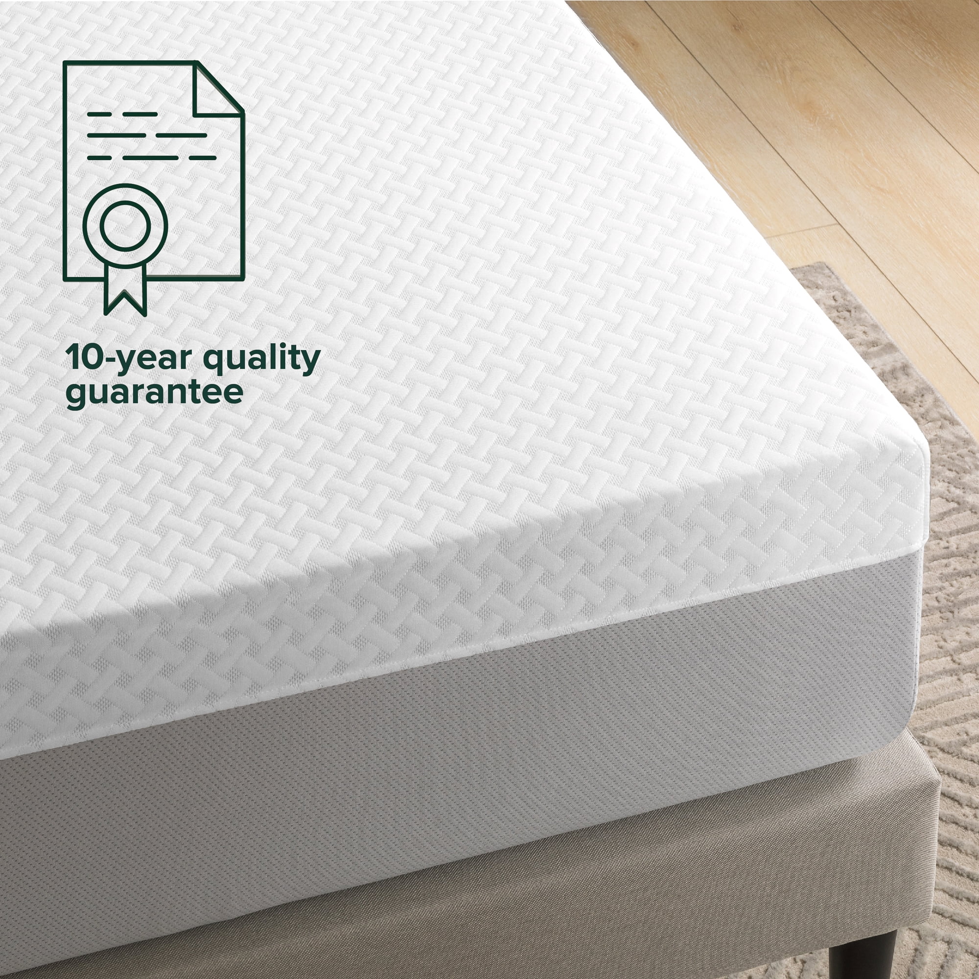 Zinus Cooling Airflow 10" Hybrid Mattress in a Box, Adult, King