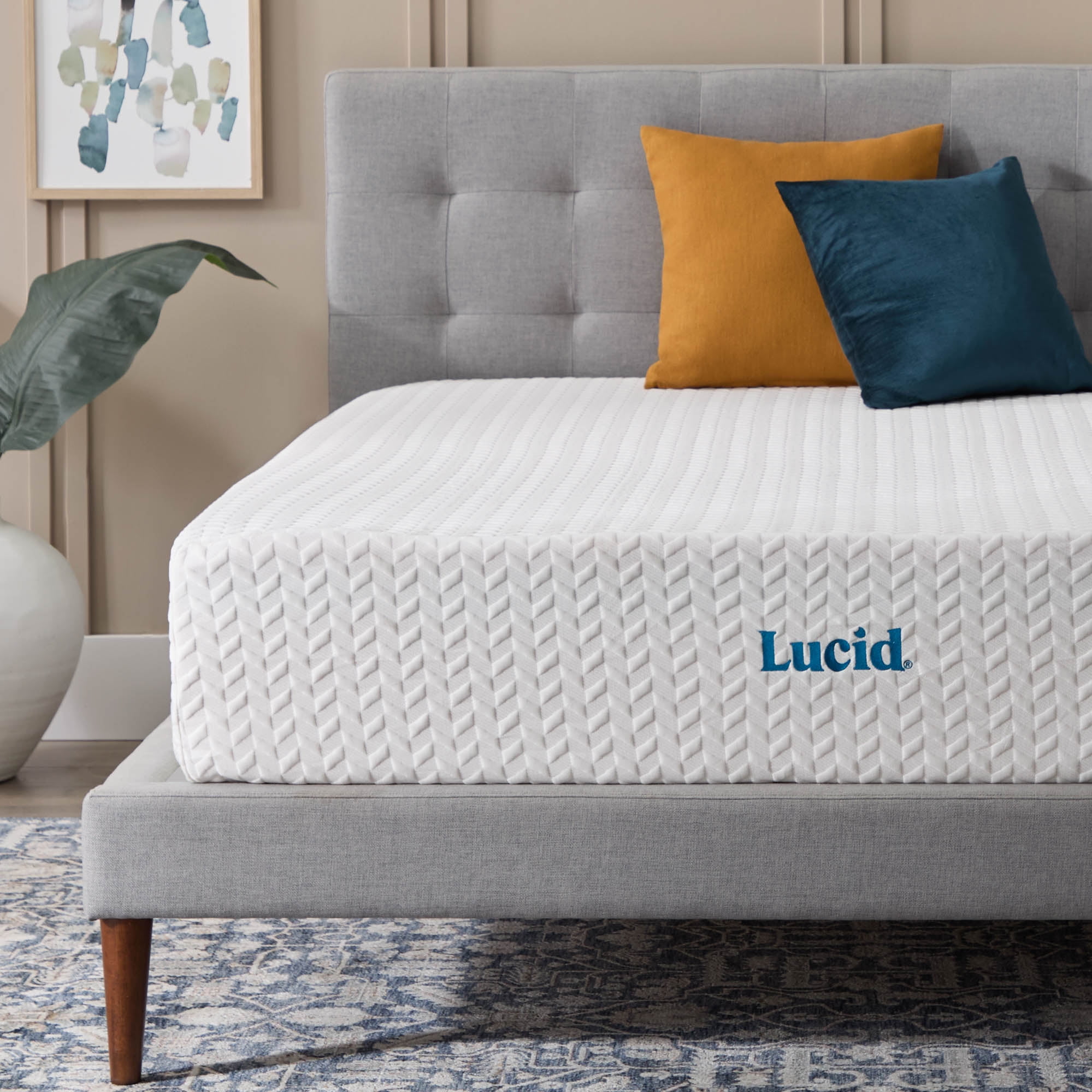 Lucid Refresh 12" Gel Memory Foam Mattress, Firm, Full