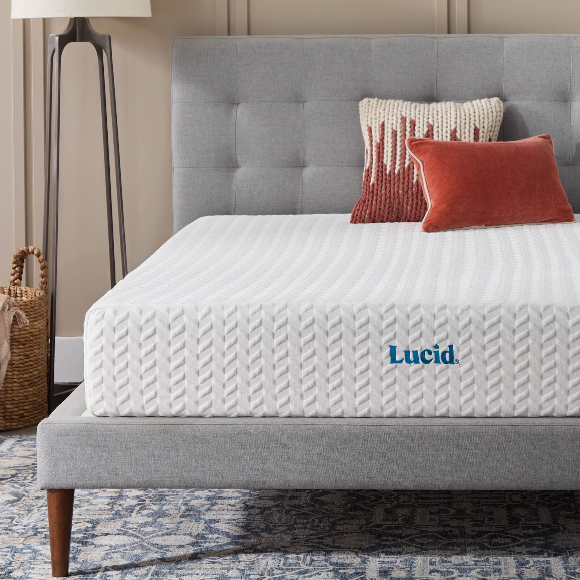 Lucid Refresh 10" Dual-Layered Gel Memory Foam Mattress, Firm, Full