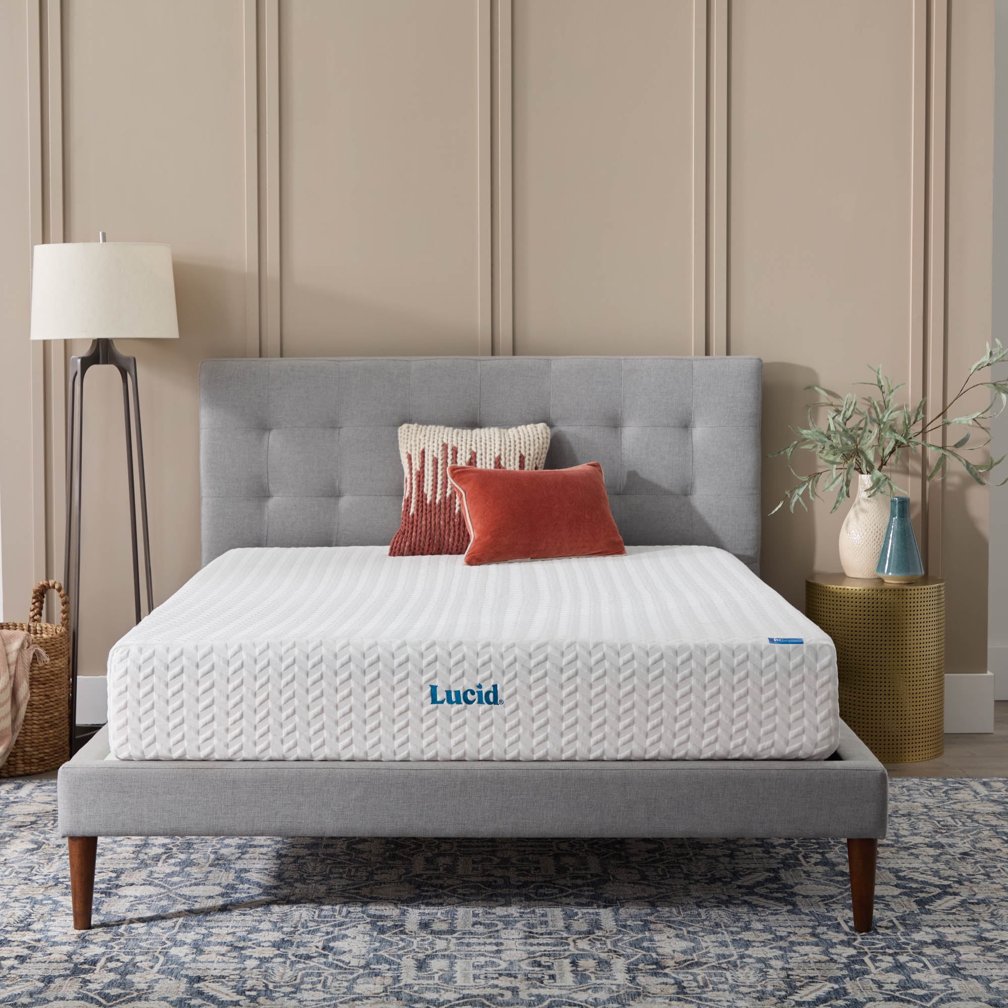 Lucid Refresh 10" Dual-Layered Gel Memory Foam Mattress, Firm, Twin XL