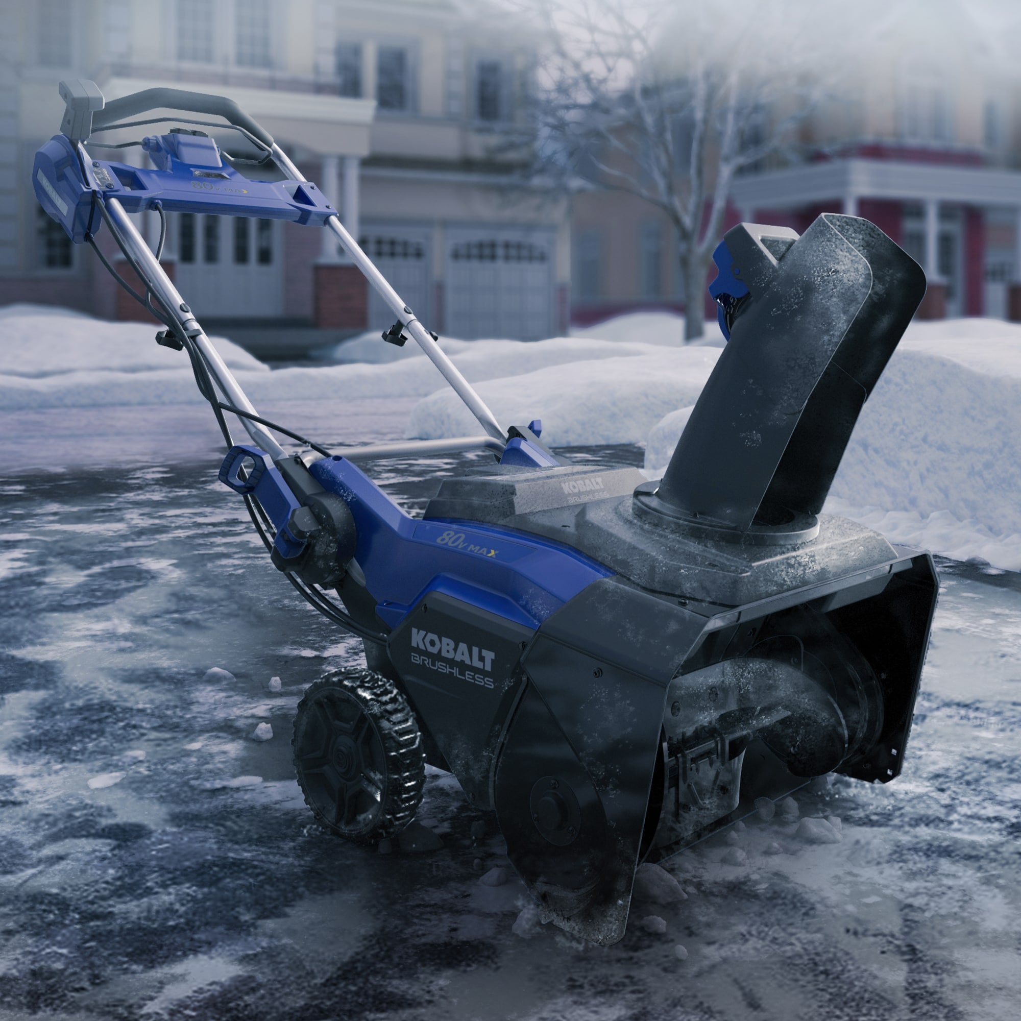 Kobalt 80-volt 22-in Single-stage Push Battery Snow Blower 6 Ah (Battery Included) (Charger Included)