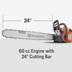 Husqvarna 460 Rancher 60.3-cc 2-cycle 24-in Gas Chainsaw