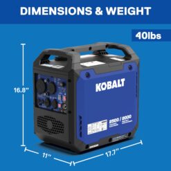 Kobalt Whisper 2500 -Watt Single Fuel (Gasoline) Inverter Generator