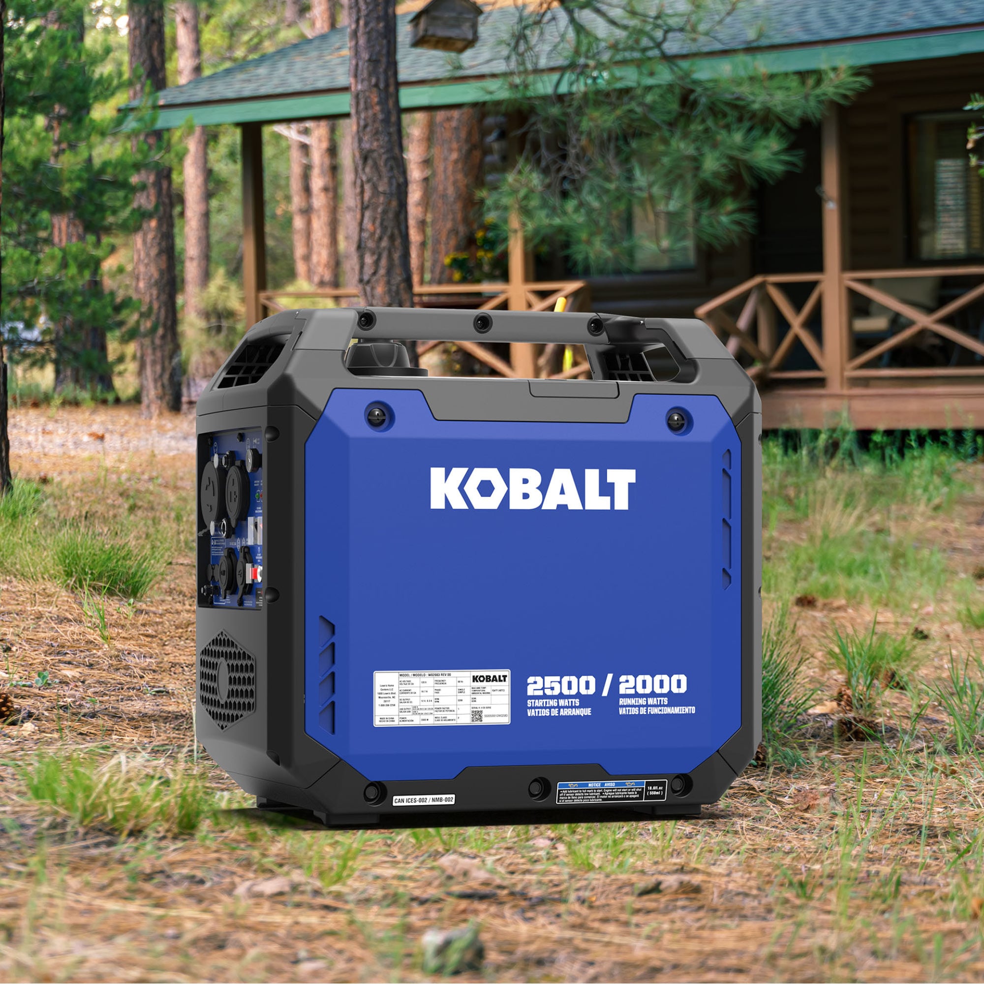 Kobalt Whisper 2500 -Watt Single Fuel (Gasoline) Inverter Generator