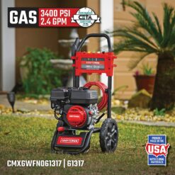 CRAFTSMAN Craftsman (50-State) 3400-PSI 2.4-GPM Cold Water Gas Pressure washer with 4 Spray Tips