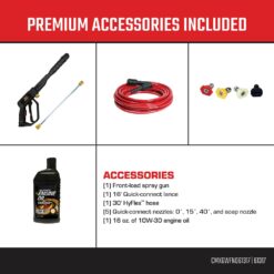 CRAFTSMAN Craftsman (50-State) 3400-PSI 2.4-GPM Cold Water Gas Pressure washer with 4 Spray Tips