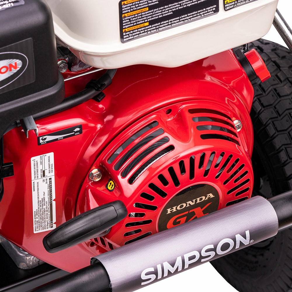 SIMPSON 3.5 GPM Powershot 4000-PSI 3.5-GPM Cold Water Gas Pressure washer with 4 Spray Tips