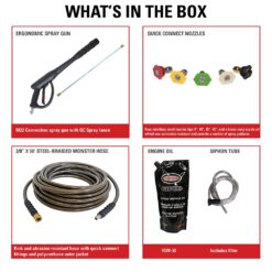 SIMPSON 3.5 GPM Powershot 4000-PSI 3.5-GPM Cold Water Gas Pressure washer with 4 Spray Tips