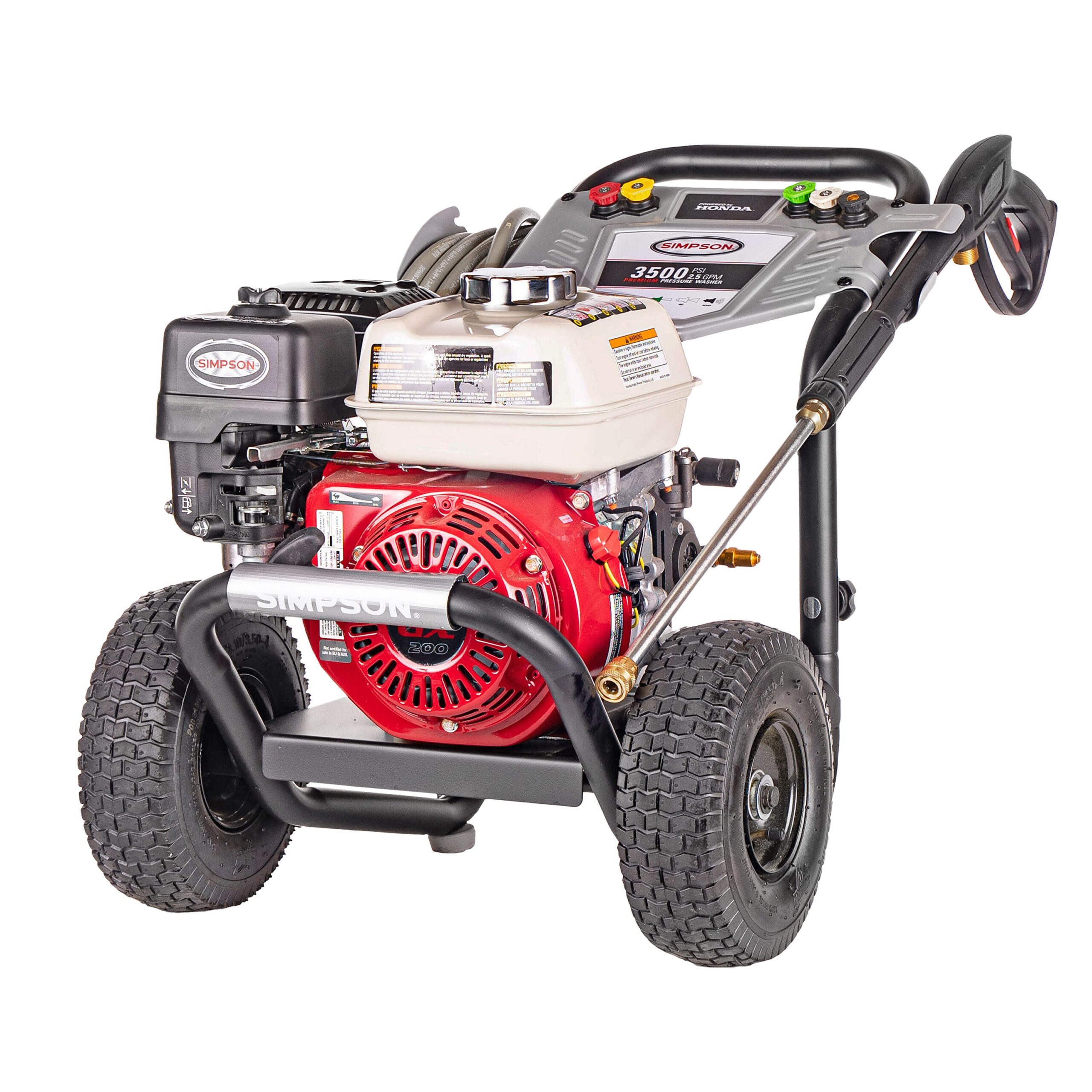 SIMPSON 49-State Powershot 3500-PSI 2.5-GPM Cold Water Gas Pressure washer with 4 Spray Tips