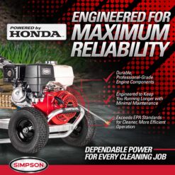 SIMPSON 4 GPM Aluminum (49 State) 4200.0-PSI 4.0-GPM Cold Water Gas Pressure washer with 5.0 Spray Tips
