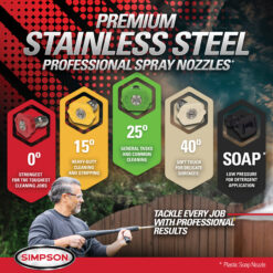SIMPSON 4 GPM Aluminum (49 State) 4200.0-PSI 4.0-GPM Cold Water Gas Pressure washer with 5.0 Spray Tips