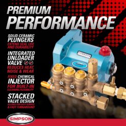 SIMPSON 4 GPM Aluminum (49 State) 4200.0-PSI 4.0-GPM Cold Water Gas Pressure washer with 5.0 Spray Tips