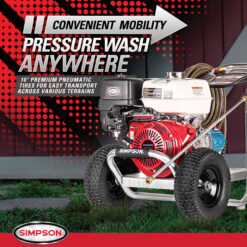 SIMPSON 4 GPM Aluminum (49 State) 4200.0-PSI 4.0-GPM Cold Water Gas Pressure washer with 5.0 Spray Tips