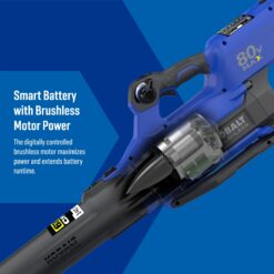 Kobalt 80-volt 630-CFM 140-MPH Battery Handheld Leaf Blower 4 Ah