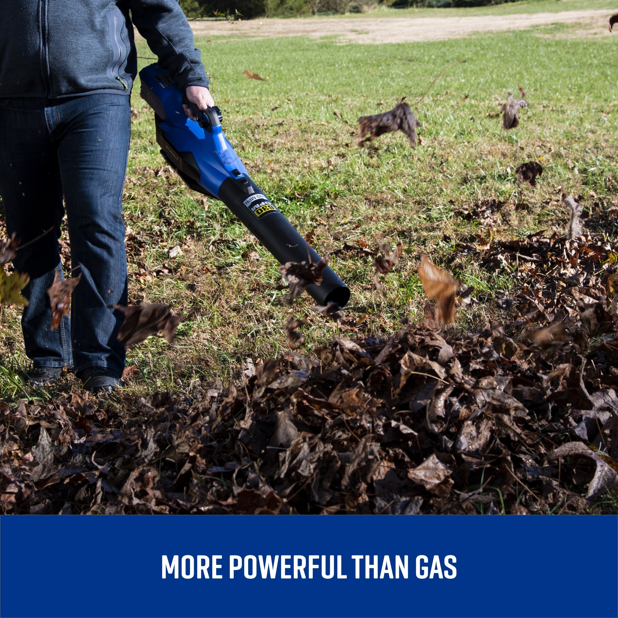 Kobalt 80-volt 630-CFM 140-MPH Battery Handheld Leaf Blower 4 Ah