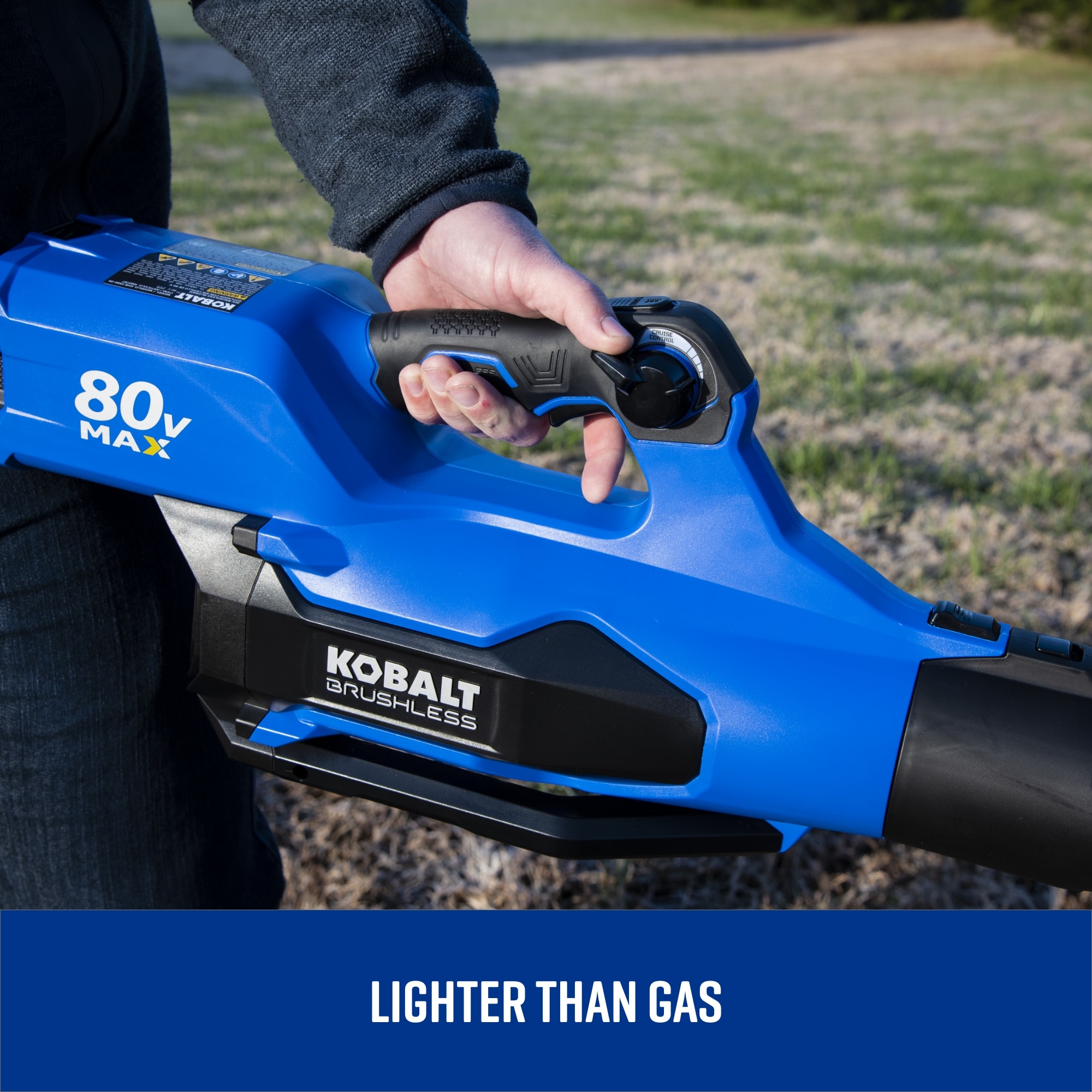 Kobalt 80-volt 630-CFM 140-MPH Battery Handheld Leaf Blower 4 Ah