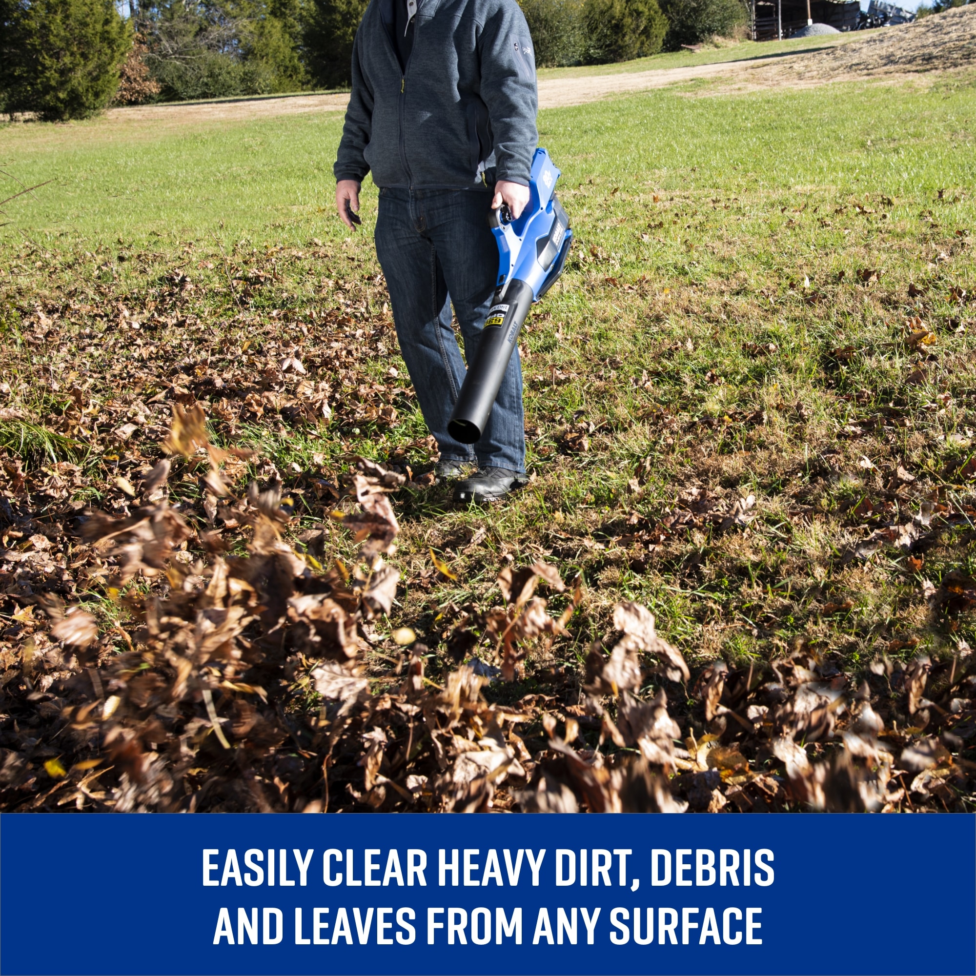 Kobalt 80-volt 630-CFM 140-MPH Battery Handheld Leaf Blower 4 Ah
