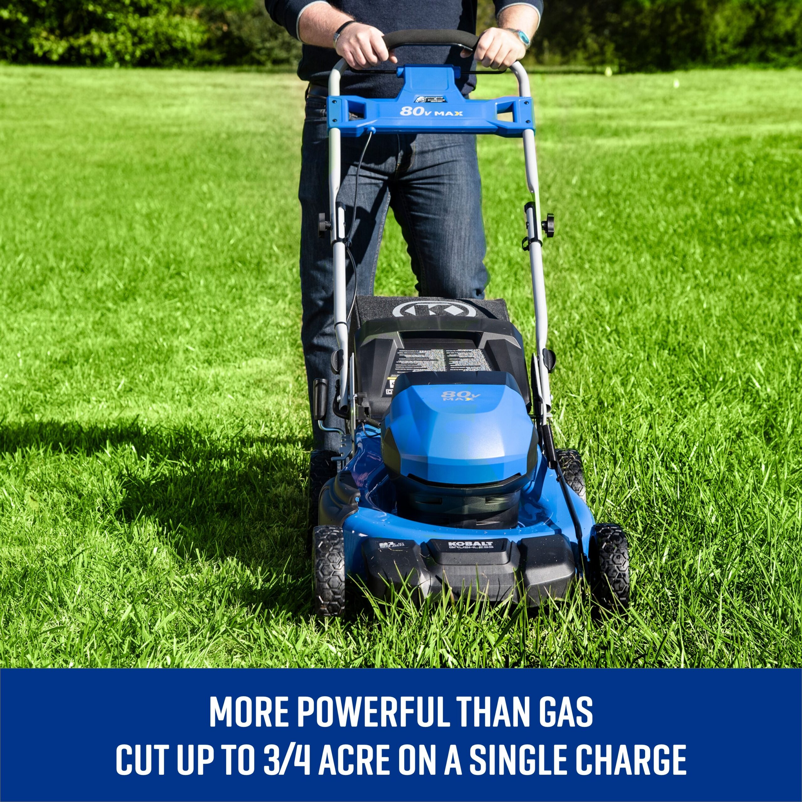 Kobalt 80-volt, 21-in Push Battery Walk Mower with (1) 5 Ah Battery Included