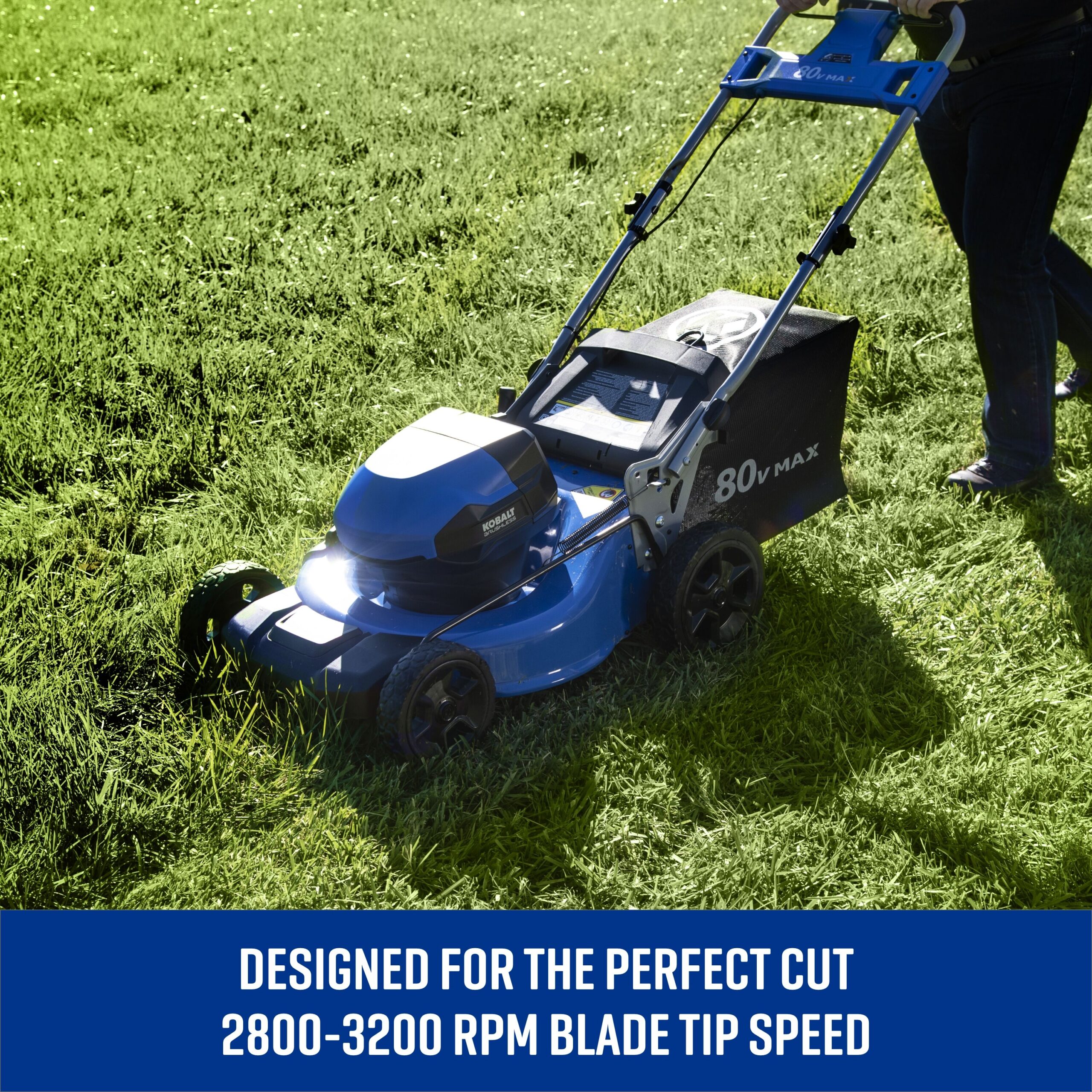 Kobalt 80-volt, 21-in Push Battery Walk Mower with (1) 5 Ah Battery Included