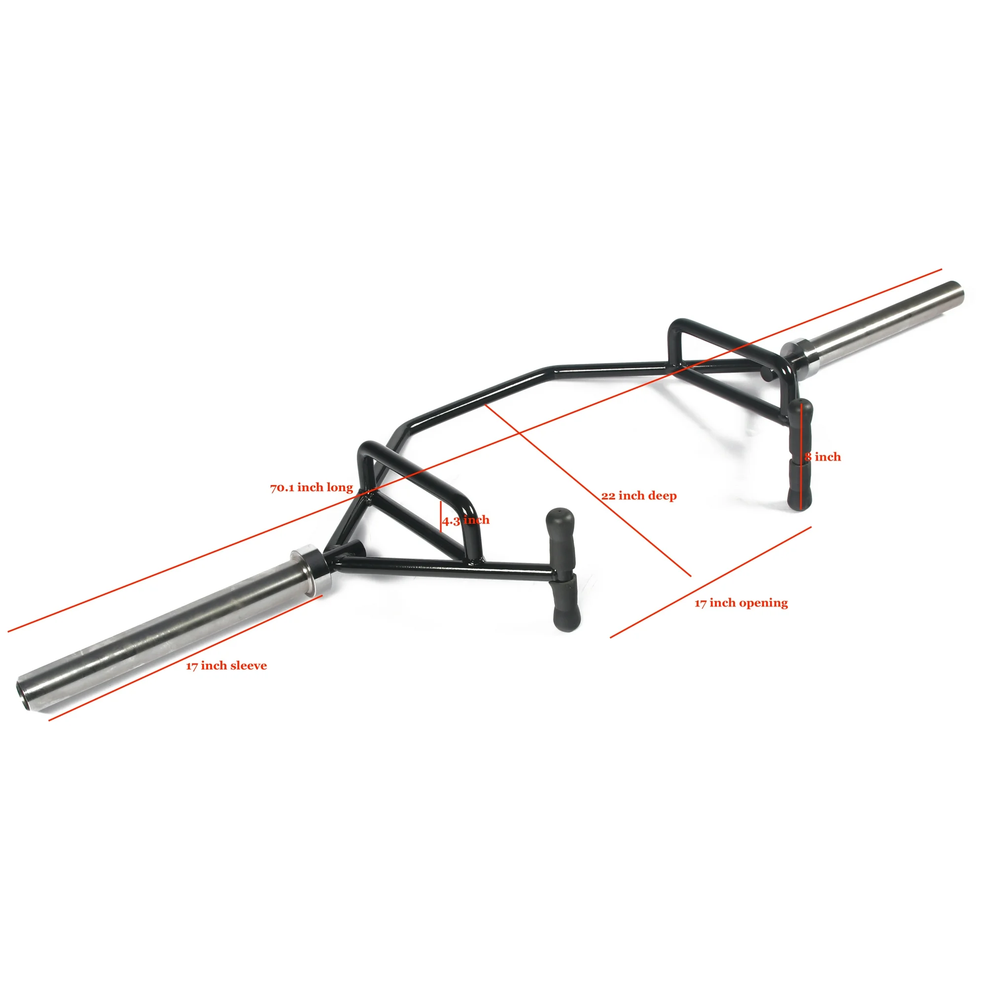 BalanceFrom Olympic 2-Inch Hex Weight Lifting Trap Bar, 1000-Pound Capacity, Open