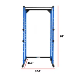 Fuel Pureformance 7-Foot Adjustable Full Cage Power Rack, Blue