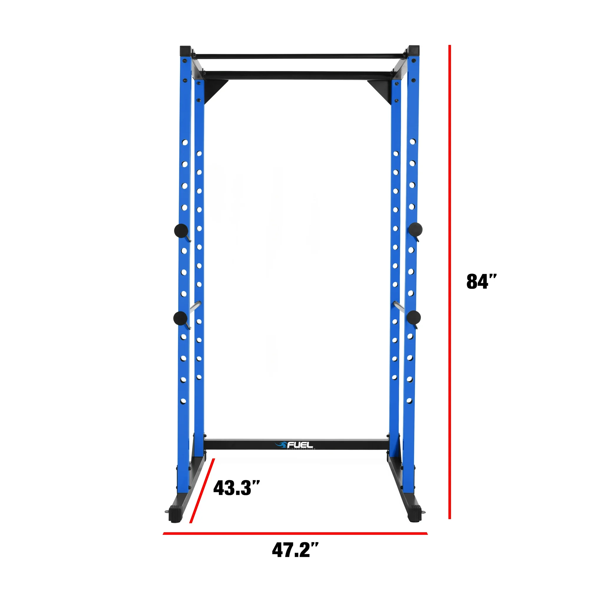 Fuel Pureformance 7-Foot Adjustable Full Cage Power Rack, Blue