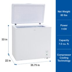 Koolatron 7-cu ft Chest Freezer (White) ENERGY STAR Certified