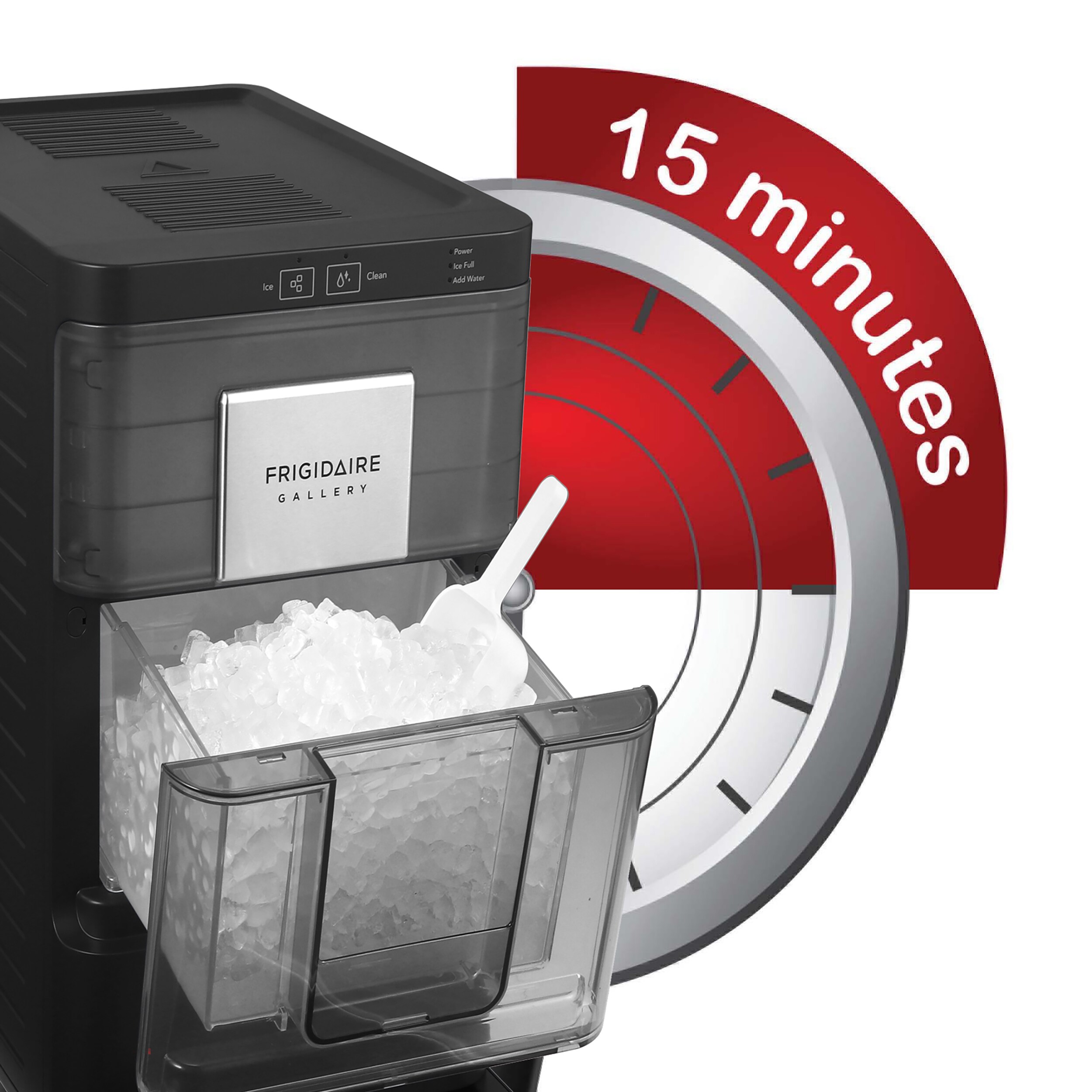 Frigidaire 44-lb Ice Per day Countertop Nugget Ice Maker (Black)