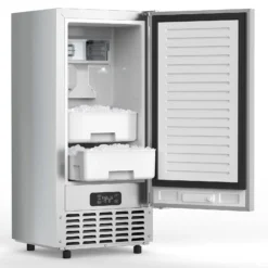 COWSAR 66-lb Ice Per day Nugget Ice Maker (Stainless Steel)