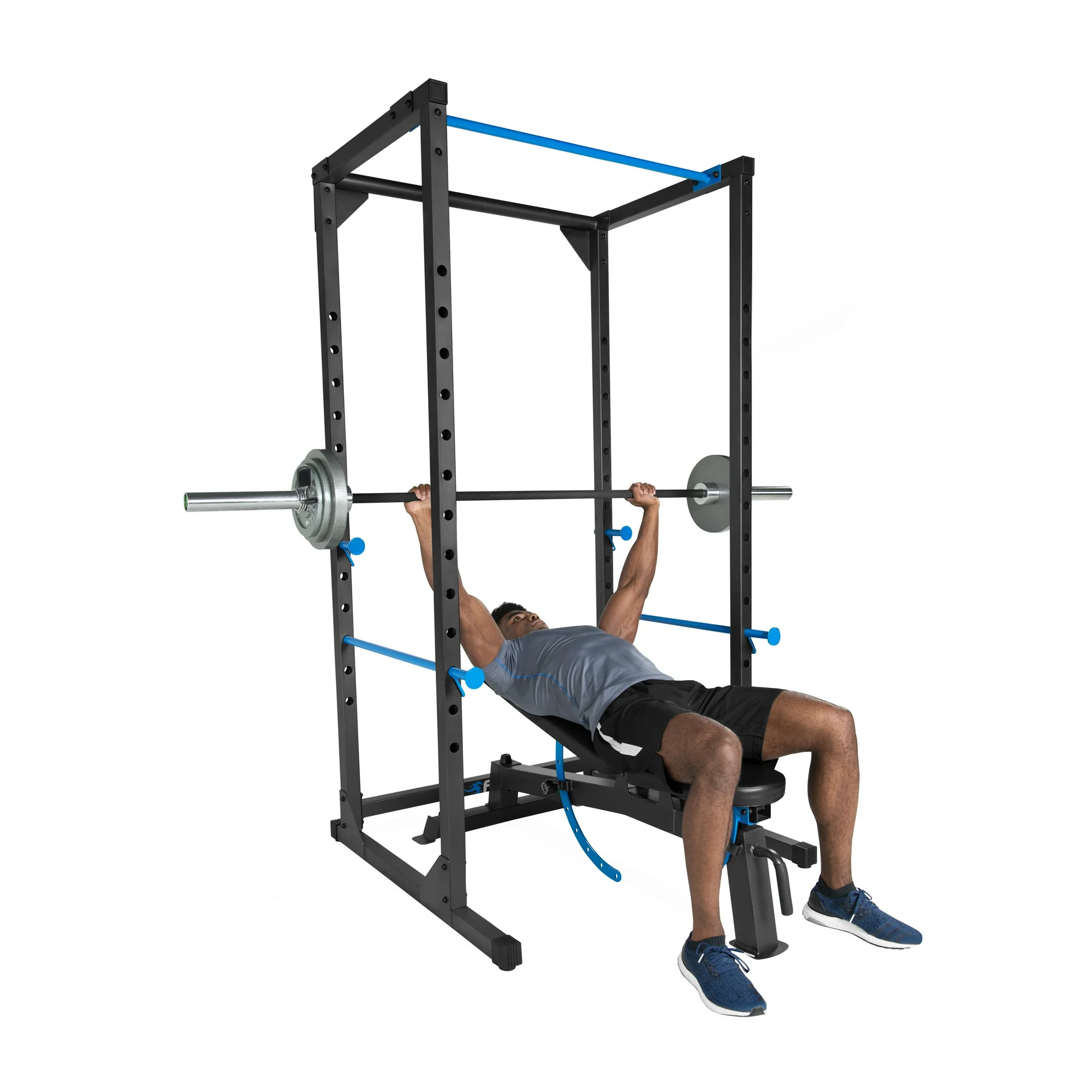 Fuel Pureformance 7 Ft. Adjustable Full Cage Power Rack, Black