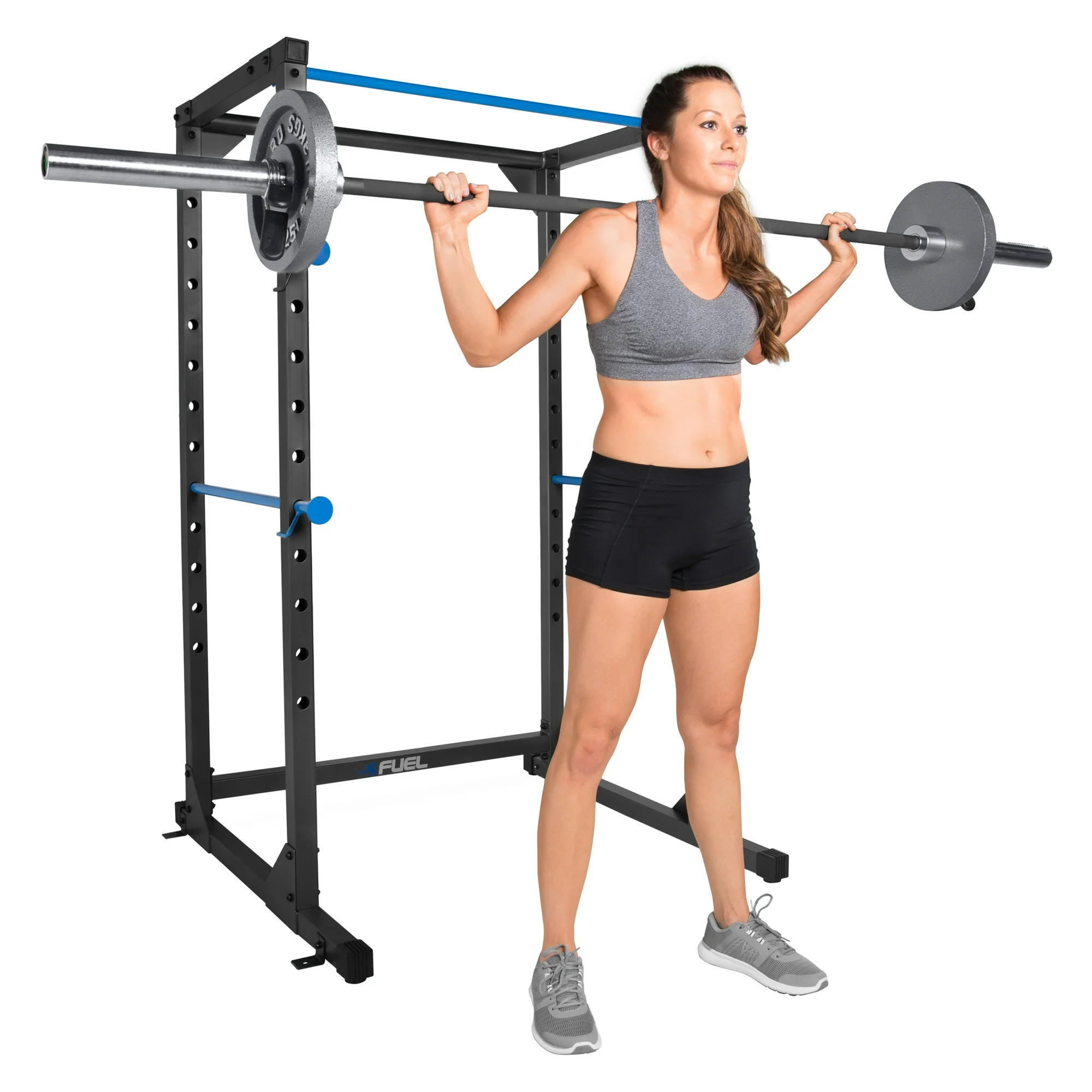 Fuel Pureformance 6 -Foot Adjustable Full Cage Power Rack, Black