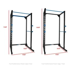 Fuel Pureformance 7 Ft. Adjustable Full Cage Power Rack, Black