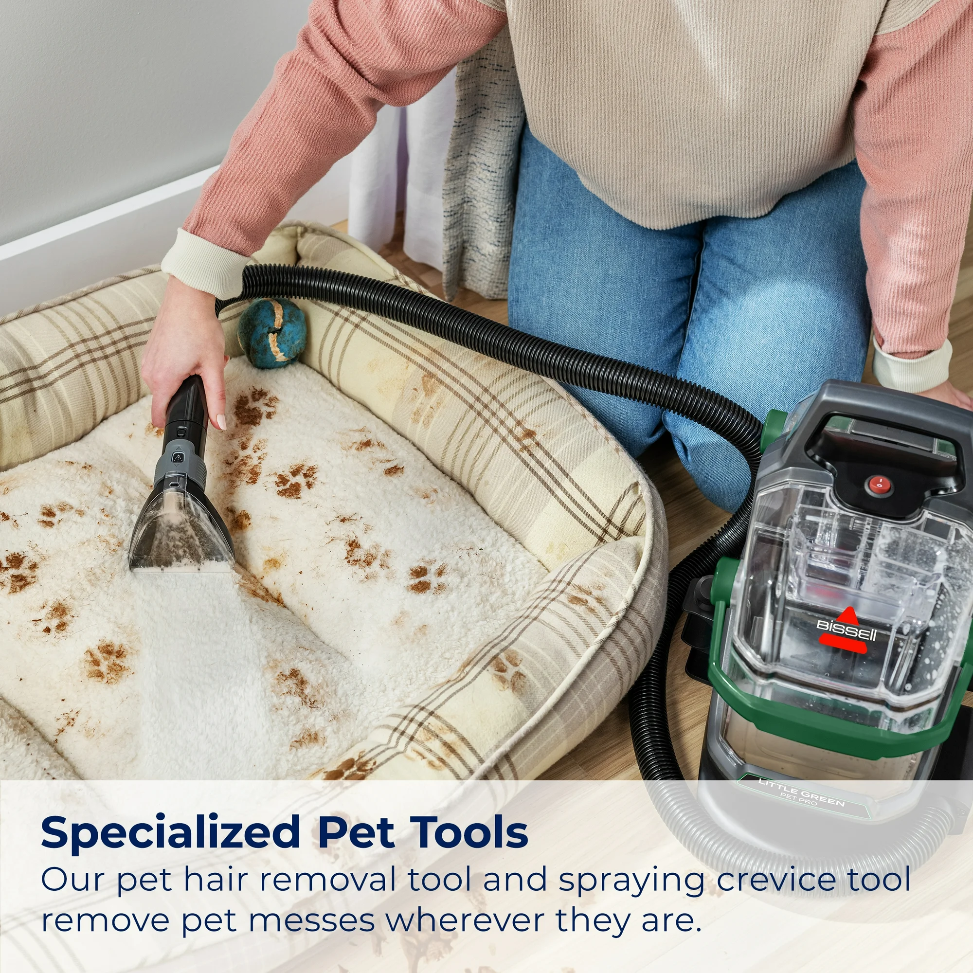 BISSELL Little Green Pet Pro Portable Carpet Cleaner Portable Carpet and Upholstery Deep Cleaner, Car/Auto Detailer, 3908 - Image 5
