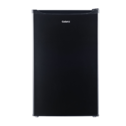 Galanz 4.3 Cu ft Single Door Mini Fridge, Black Estar, New, Width 19.92