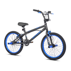 20" Kent Bicycle Chaos Boy's Child Bicycle, Matte Black and Blue