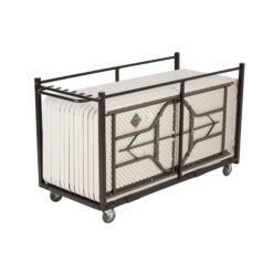 Lifetime Table Cart with Heavy Duty Steel, Black Sand Finish, 80193