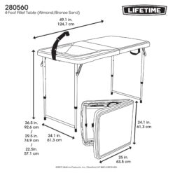Lifetime 4-foot Fillet Table - 280560