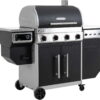 Lifetime 4 Burner Gas Grill and Wood Pellet Smoker Combo